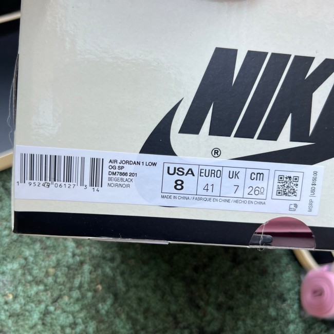 Travis Scott x Air Jordan 1 Retro Low OG SP Pale Vanilla