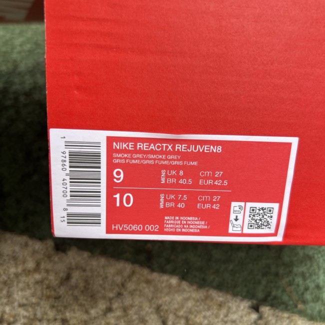 Nike ReactX Rejuven8 Smoke Grey