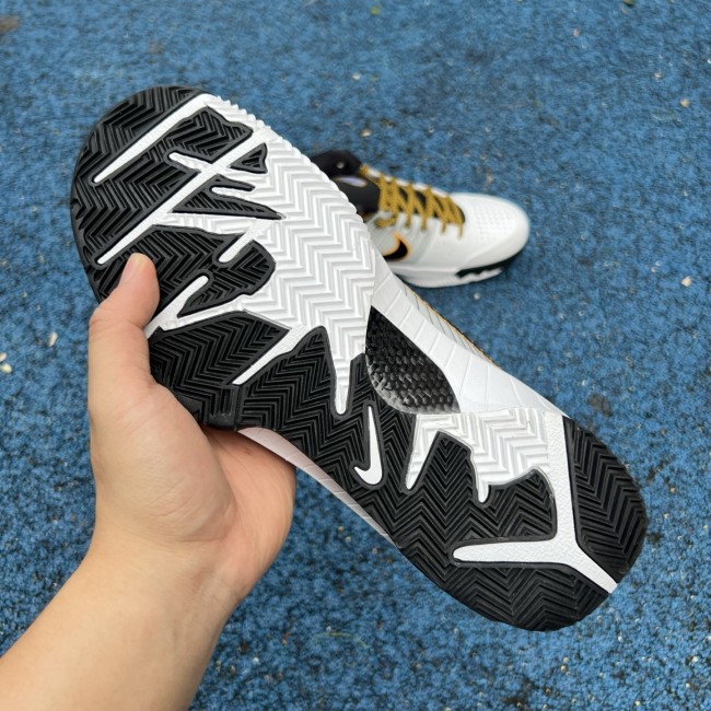 Nike Kobe 4 Protro White Black Del Sol