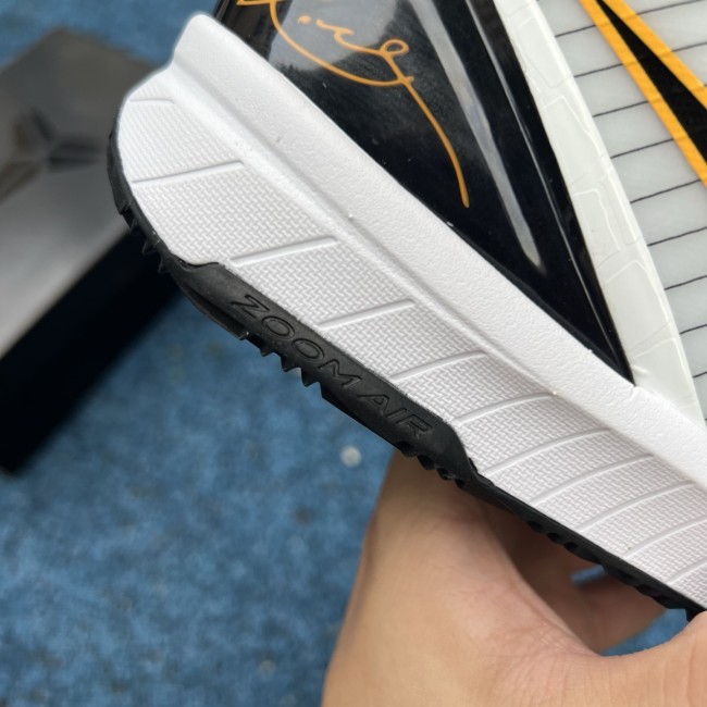 Nike Kobe 4 Protro White Black Del Sol
