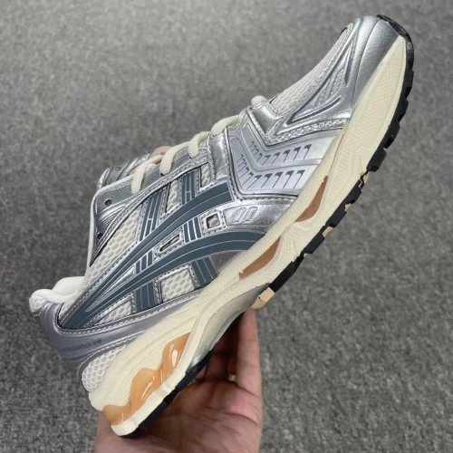 ASICS Gel-Kayano 14 Birch Pure Silver Teal Gold