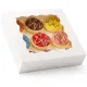 24pcs Pie Boxes 10x10x2.5in White Bakery Boxes Pastry Boxes with Window for Pies, Cookies and Muffins
