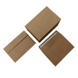 Gooline Kraft Brown A4 Invitation Envelopes , 100 Pack 4.25 x 6.25 Inches Quick Self Seal Envelopes， for Wedding, Graduation, Baby Shower, Greeting Card