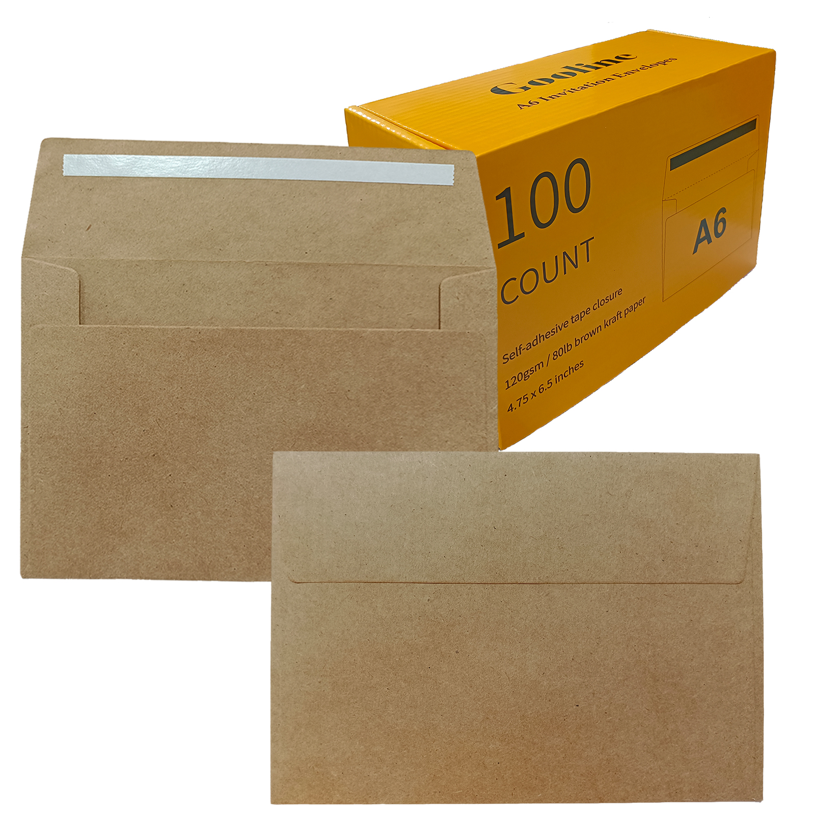 4x6 Envelopes Winlyn 150 Pcs A8 Invitation Envelopes In Brown Kraft Peel  Kraft Envelopes, image size:1600x1600