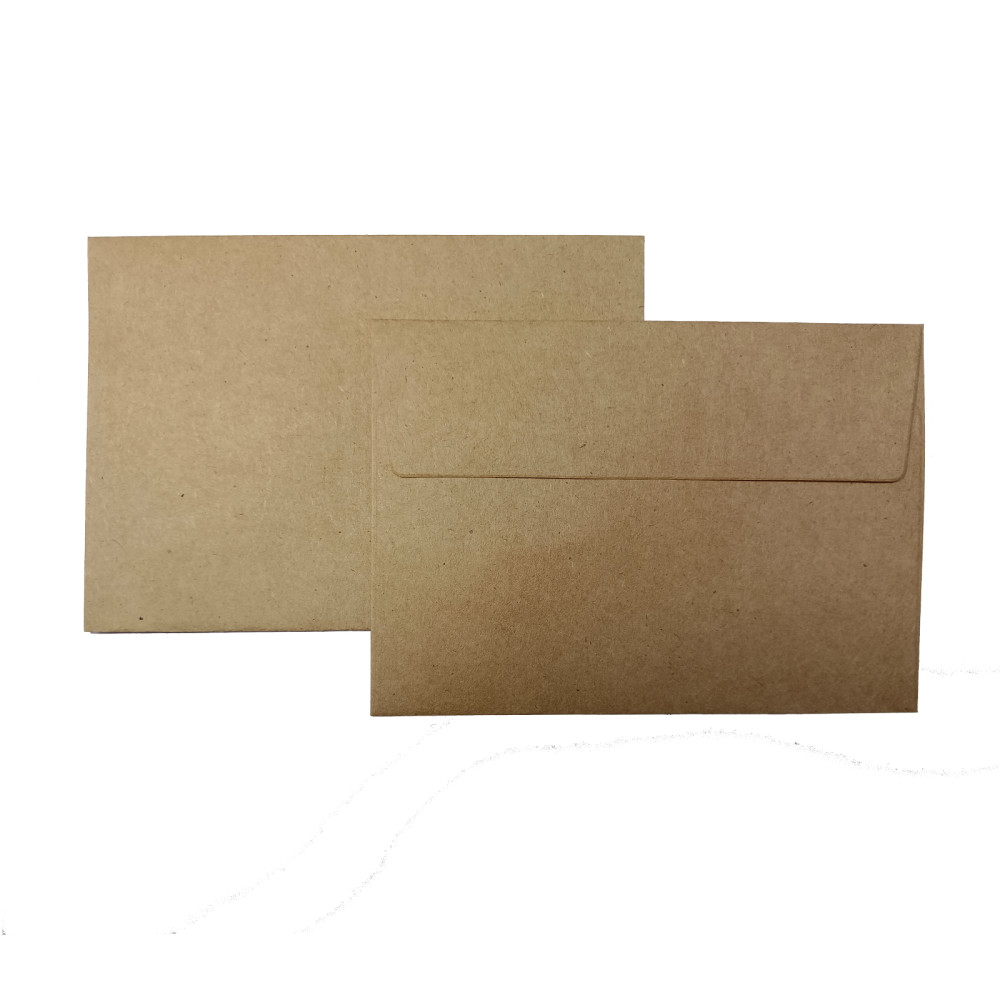 100 Pack Invitation Envelopes-A7 Brown Kraft Invitation Envelopes