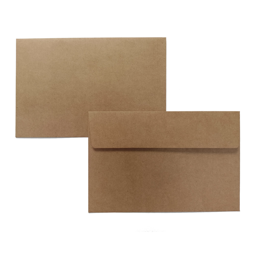 BagDream 100 Pack A6 Envelopes Self Seal 6.5 x 4.75 White Kraft