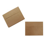 Gooline Kraft Brown A4 Invitation Envelopes , 100 Pack 4.25 x 6.25 Inches Quick Self Seal Envelopes， for Wedding, Graduation, Baby Shower, Greeting Card