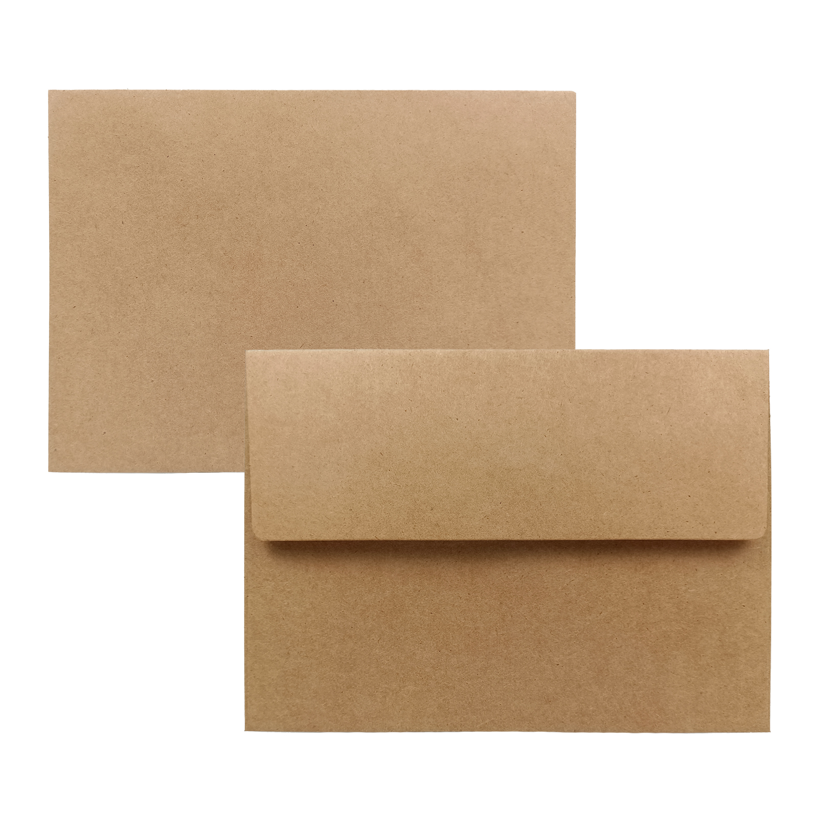 Invitations 100 Pack A7 Brown Kraft Paper Invitation 5 x 7 Envelopes Office Quick Self Seal for 5x7 Cards| Perfect for Weddings Baby Shower| Stationery for General 5.25 x 7.25 Inches 