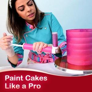 Manual Cake Spray Gun Coloring  Baking Decoration Tool Pastry Dusting Spray Tube