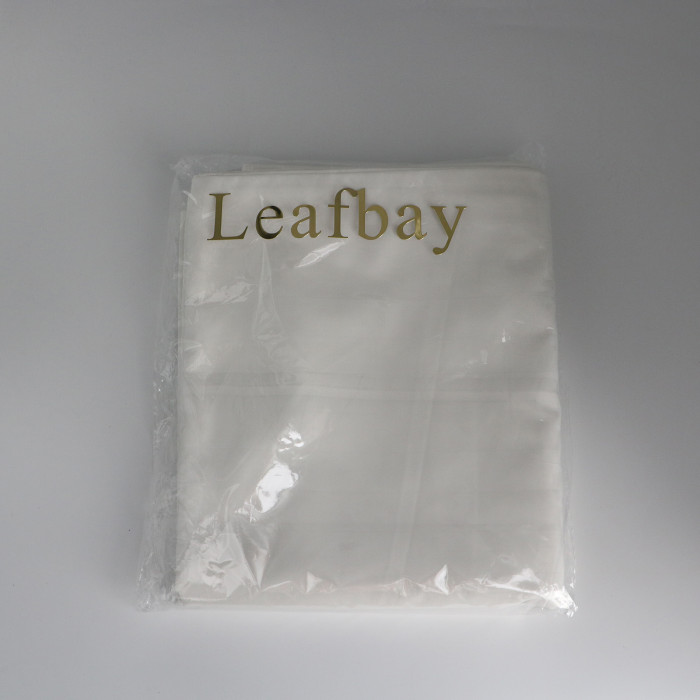 Leafbay 100% Cotton Hypoallergenic Pillow Protector Case - Queen, White