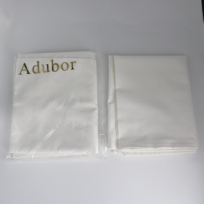Adubor 100% Cotton Hypoallergenic Pillow Protector Case - Queen, White
