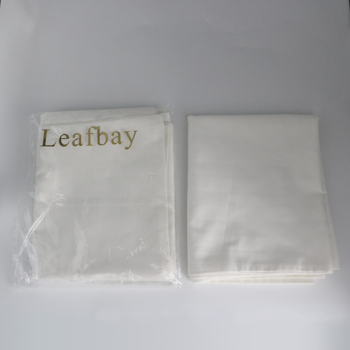 Leafbay 100% Cotton Hypoallergenic Pillow Protector Case - Queen, White