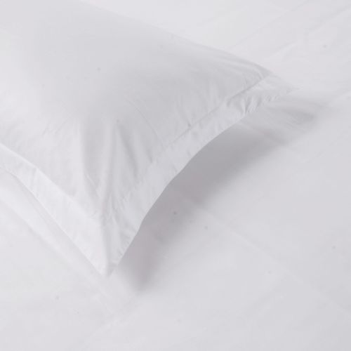 OCNESS 100% Cotton Hypoallergenic Pillow Protector Case - Queen, White
