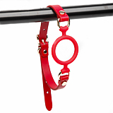 SM口調教 ソフトシリコンリングギャグ レッド