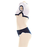レギュラーセクシーショート丈体操服 ネイビーブルー