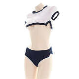 レギュラーセクシーショート丈体操服 ネイビーブルー