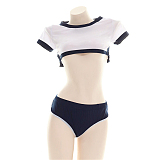 レギュラーセクシーショート丈体操服 ネイビーブルー