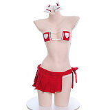 セクシーハート眼帯ブラ巫女コスプレセット