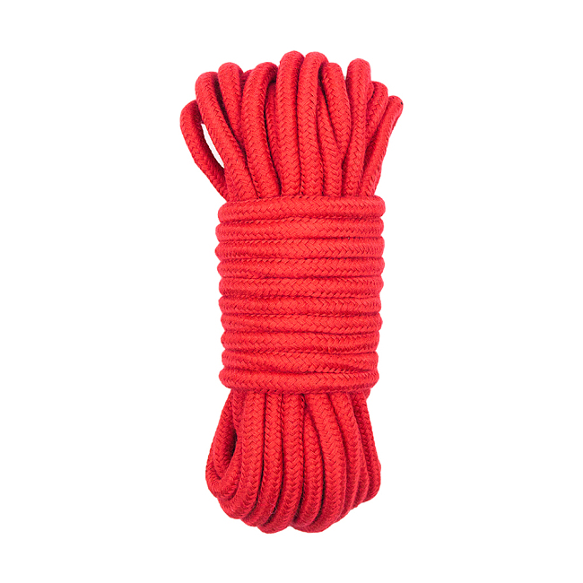 初心者でも簡単に使えるSM緊縛綿ロープ 10米 赤