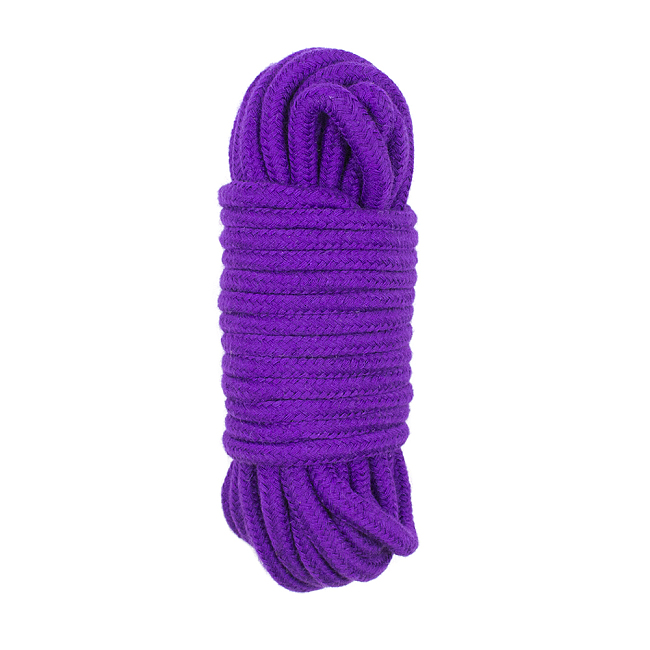 初心者でも簡単に使えるSM緊縛綿ロープ 10米 紫
