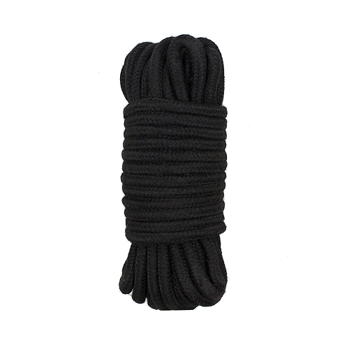 SM綿製緊縛ロープ 10米 黒