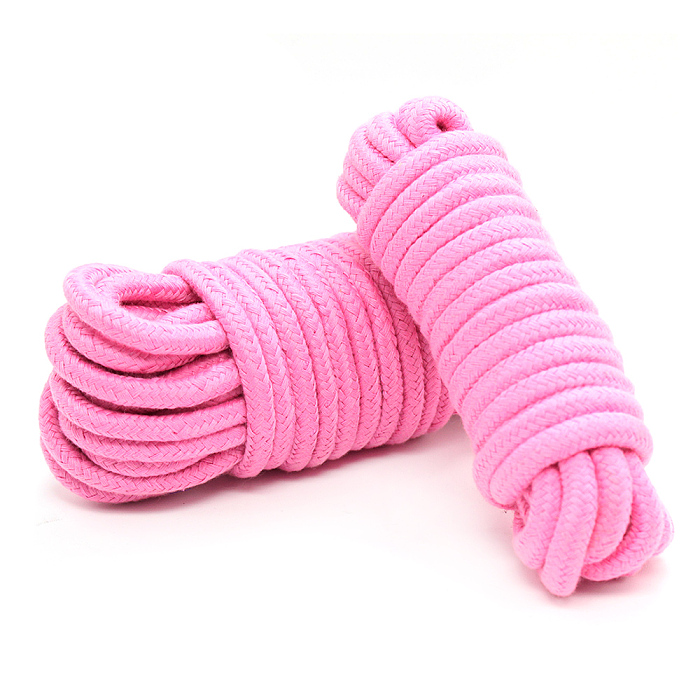 初心者でも簡単に使えるSM綿製緊縛ロープ 10米 ピンク