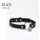 リンリンと鳴る鈴が付いた可愛い猫モチーフチョーカーリード付き 5色