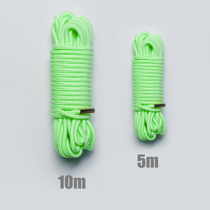 身体を彩る幻想的な蛍光グリーンSM緊縛ロープ5mm  5m/10m