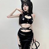 セクシーなハイレグセパレートバトルチャイナコスプレ