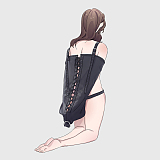 SM感抜群の王道なバック拘束アームバインダー