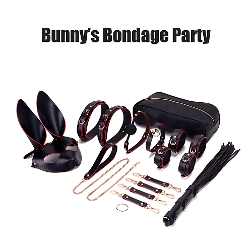 Bunny's Party 魅惑的なブラックバニーボンデージ11点セット