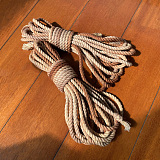 緊縛専用高級麻縄6mm 茶色グラデーション 8m/10m