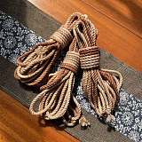 緊縛専用高級麻縄6mm 茶色グラデーション 8m/10m