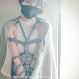 爽やかで清楚な水色高級緊縛麻縄 5.5mm 8m/10m