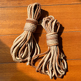 緊縛専用高級麻縄6mm 茶色グラデーション 8m/10m