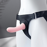 シリコンディルド付きのお洒落なレザーペニスバンド ディルド4サイズ展開