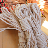 純粋な真っ白な緊縛専用高級麻縄6mm 8m/10m