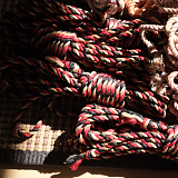 赤黒原がミックスされた多彩な緊縛専用高級麻縄6mm 8m/10m