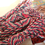 赤黒原がミックスされた多彩な緊縛専用高級麻縄6mm 8m/10m