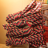 赤黒原がミックスされた多彩な緊縛専用高級麻縄6mm 8m/10m