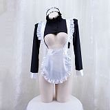 センシュアルな乳出しエロメイド服コスプレ