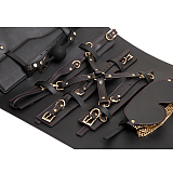 SM複合拘束10点セット 黒 収納バッグ付き