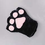 萌え萌えにゃんこコスプレ小道具四点セット（猫耳+チョーカー+しっぽ+肉球手袋）