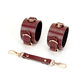 視覚から体までの自由を奪うSMスパンキング調教拘束具10点セット ワインレッド