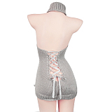 レース編み上げで可愛さをプラスした童貞を殺すセーター 3色