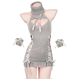 レース編み上げで可愛さをプラスした童貞を殺すセーター 3色