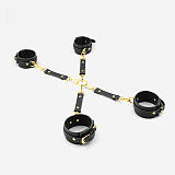 SMに必要なアイテム10点含むプレミアムな拘束具セット ブラック