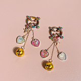 リボン飾りと鈴の組合せで無敵可愛いリングニップルクリップ 四タイプ