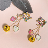 リボン飾りと鈴の組合せで無敵可愛いリングニップルクリップ 四タイプ