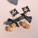 リボン飾りと鈴の組合せで無敵可愛いリングニップルクリップ 四タイプ